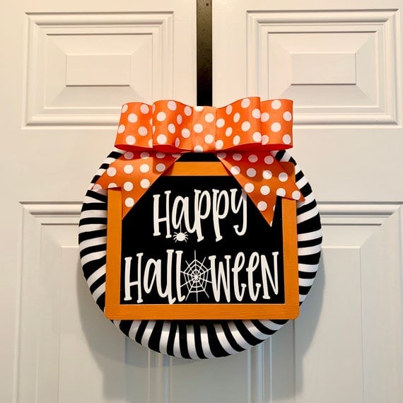 Happy Halloween Wreath | Etsy