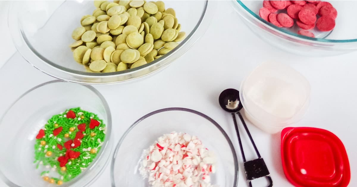 supplies to make grinch bark