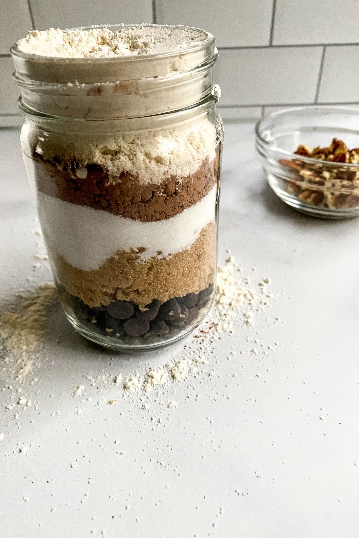 Brownie mix in a jar