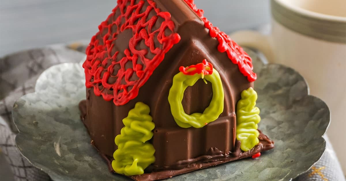 Gingerbread House Hot Cocoa Bombs