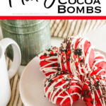 hot chocolate bomb recipe with text which reads Mickey Hot Cocoa Bombs
