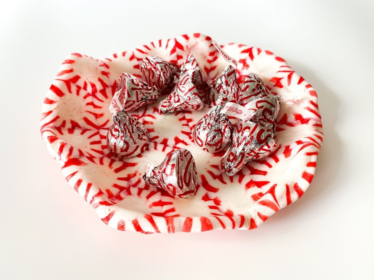 Peppermint candy bowl