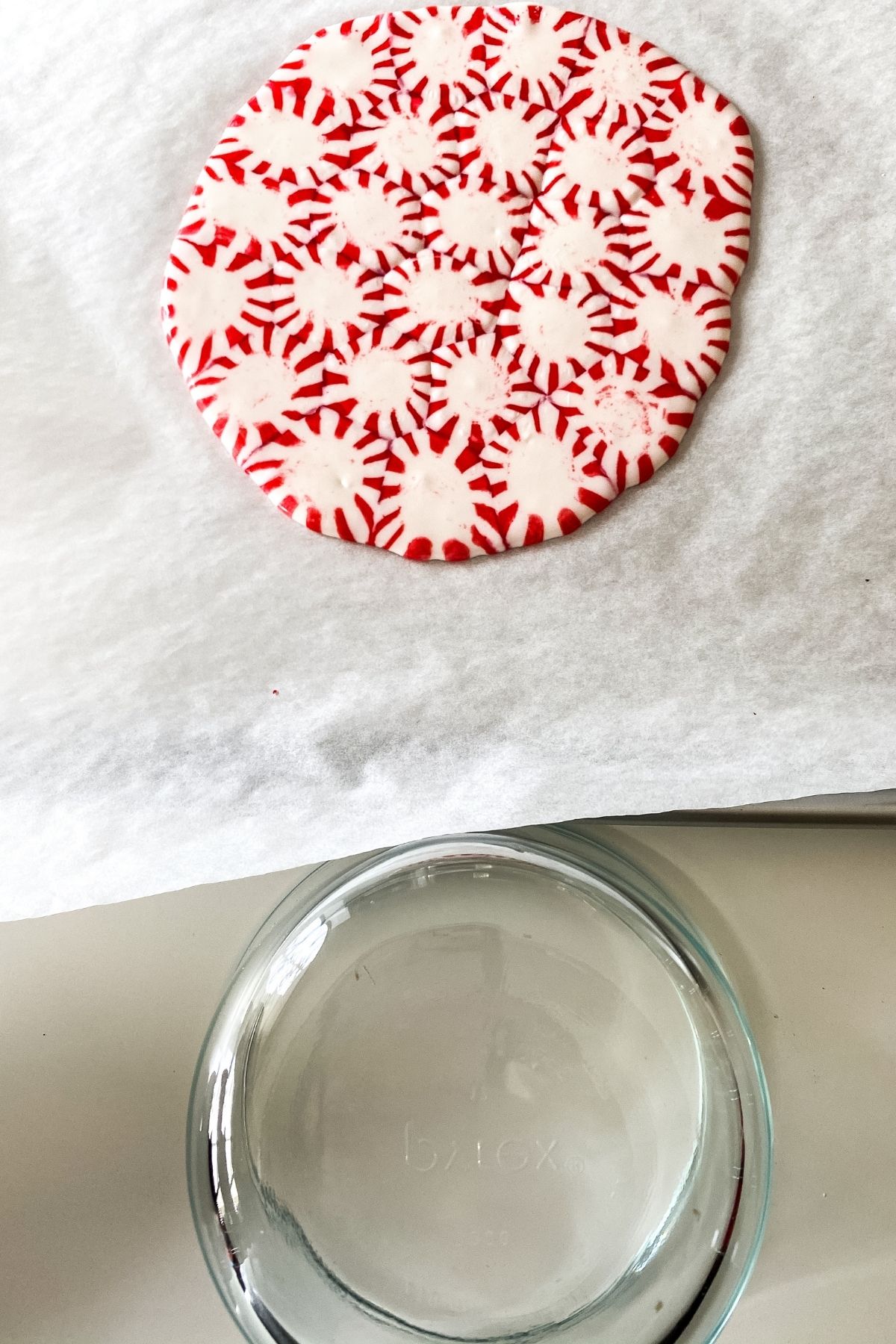 Peppermint candy bowl