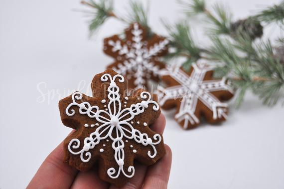 Mini Winter Wonderland Snowflakes Christmas Gingerbread | Etsy