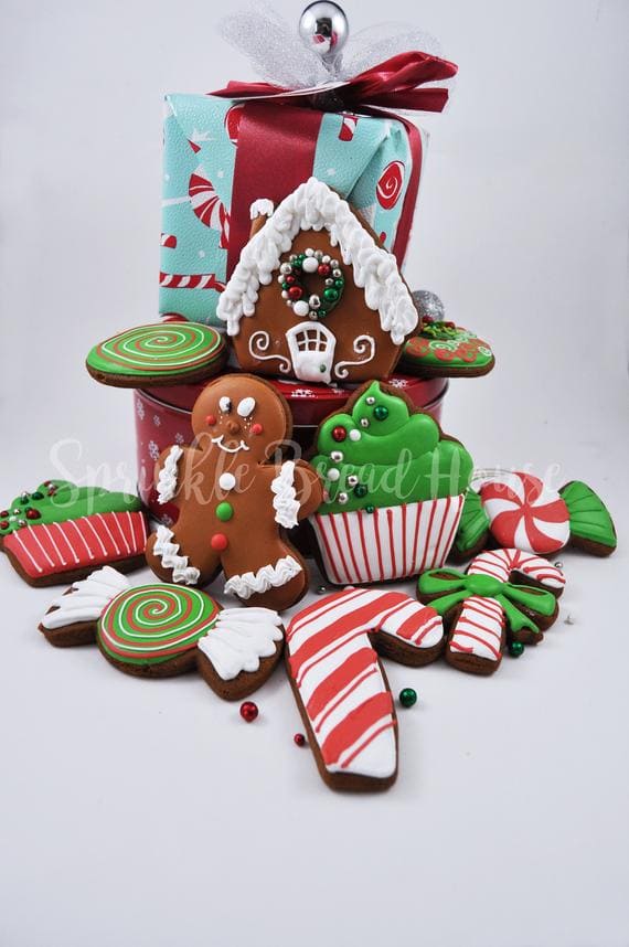 Christmas gingerbread cookies adorable Christmas Cookies