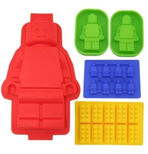 Lego 5 Piece Silicone Mold Set