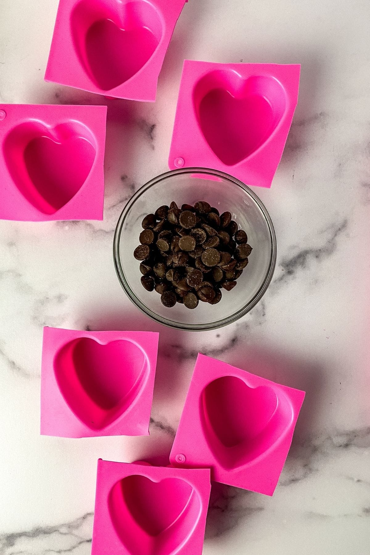 Geometric Heart Silicone Molds - Chocolate Hot Cocoa Bombs, Candy