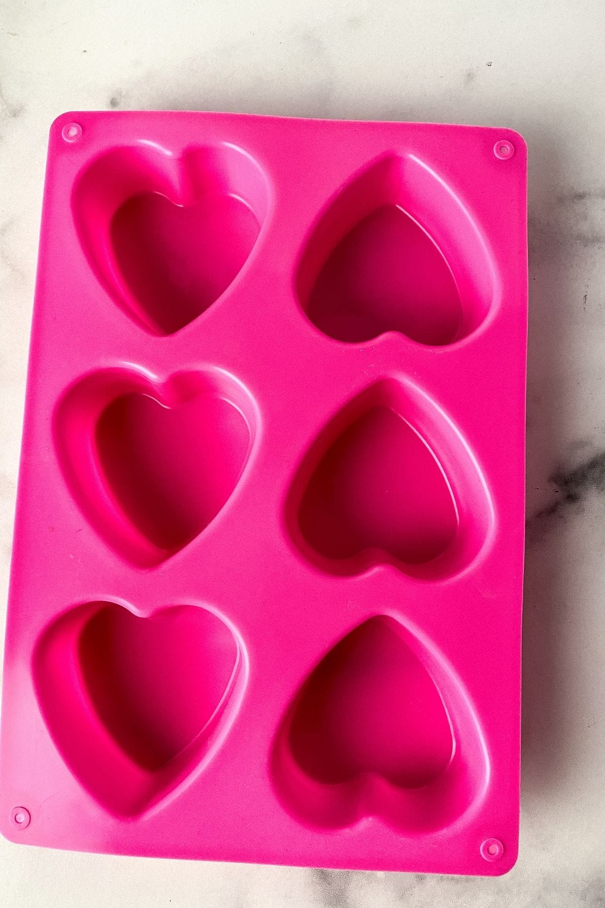 Heart shaped silicone mold