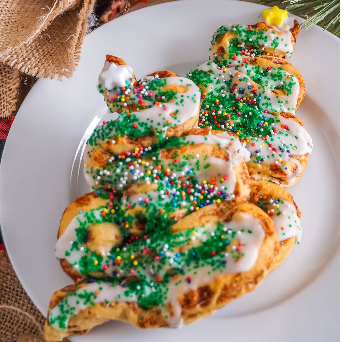 christmas tree cinnamon rolls