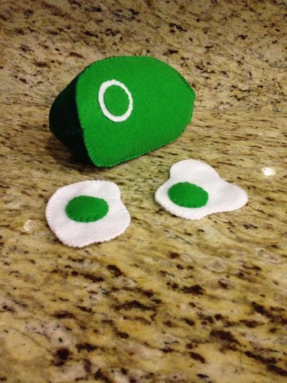 Green Eggs and Ham Eco friendly Felt | Etsy