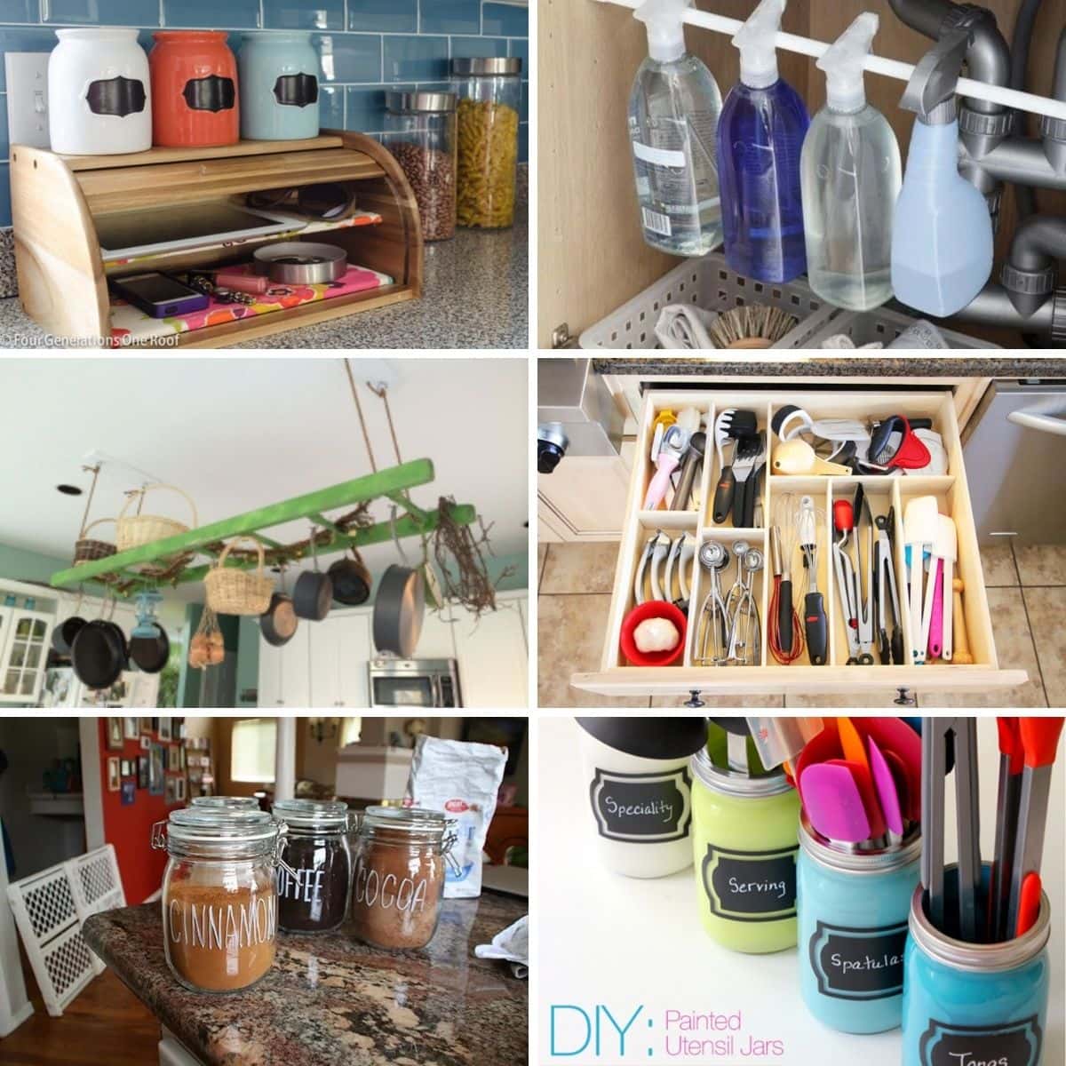 18 DIY Kitchen Organization Ideas