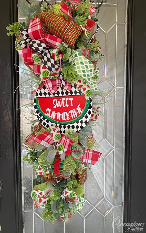 Summer Door Swag Watermelon 