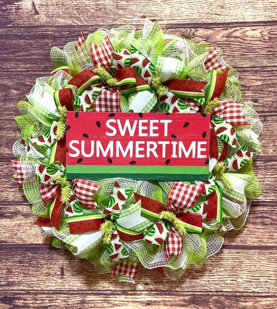 Sweet Summertime Watermelon Wreath 