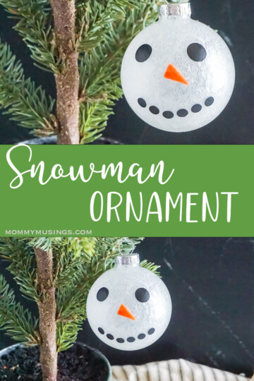 Make This Easy Snowman Ornament Cricut Craft