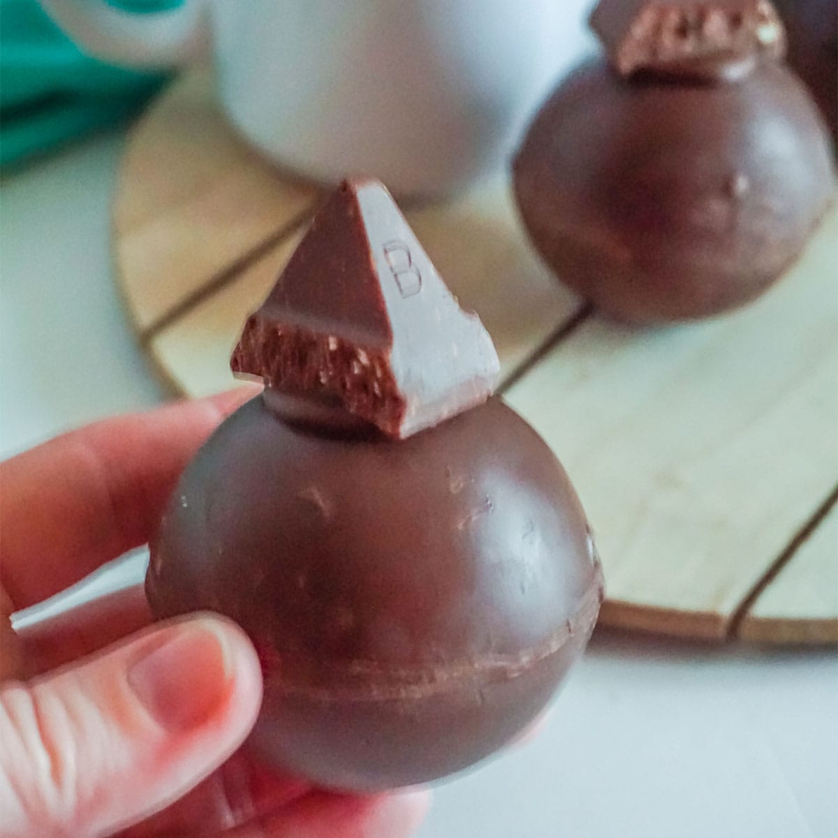 toblerone hot cocoa bombs