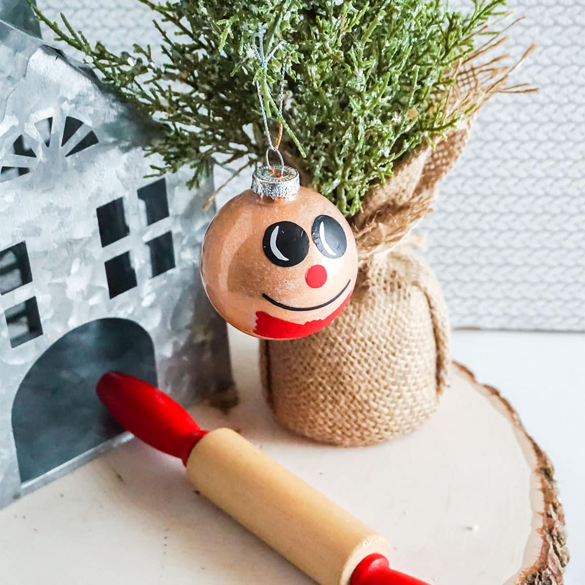 gingerbread man christmas ornament