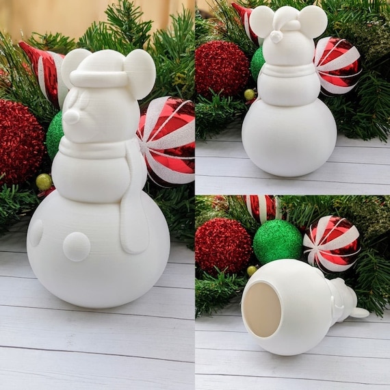 Ceramic Snowman Mickey