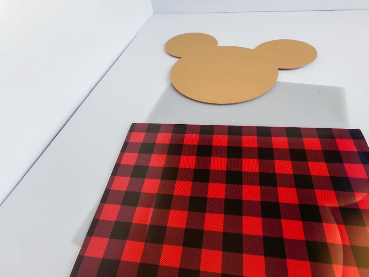 in-process step of making a mickey centerpiece