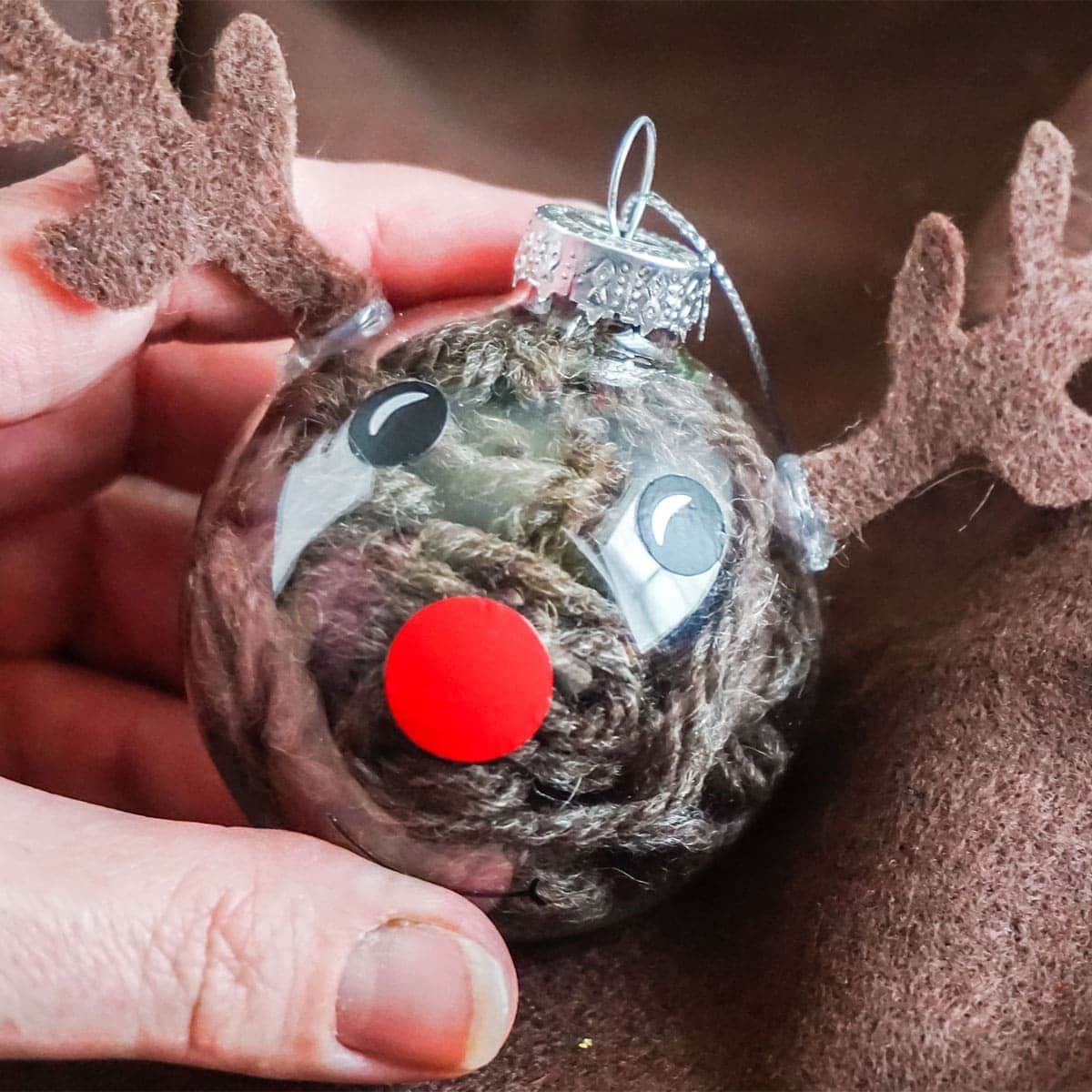 diy reindeer christmas ornament cricut craft