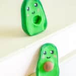 easy Polymer Clay Avocado charms