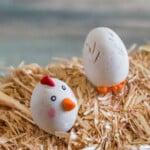 polymer clay chicken and egg best friend charm set