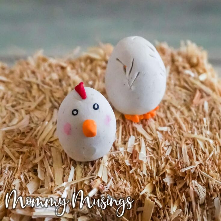 Polymer Clay White and Brown Chicken and Egg Earrings – GemibabyCrafts