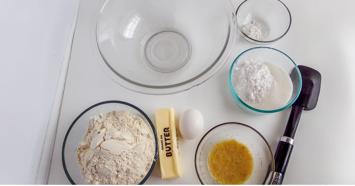 ingredients to make fossil cookies