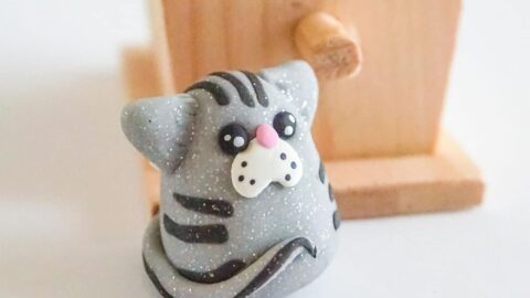 clay craft for teens kitten