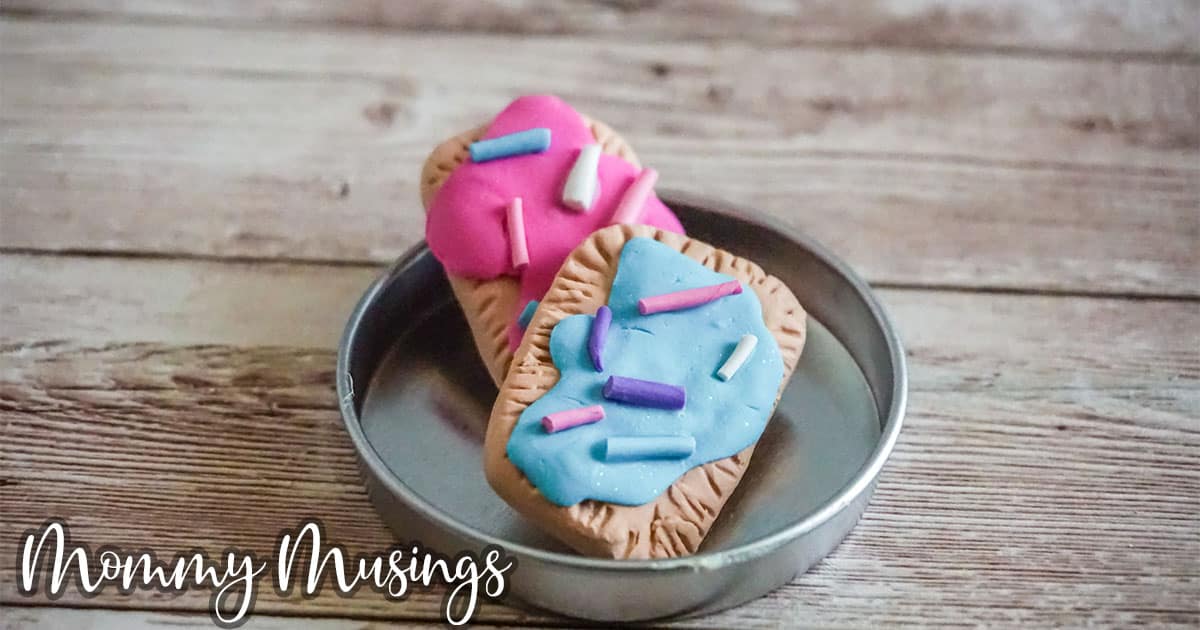 easy kids craft of clay pop tart charms