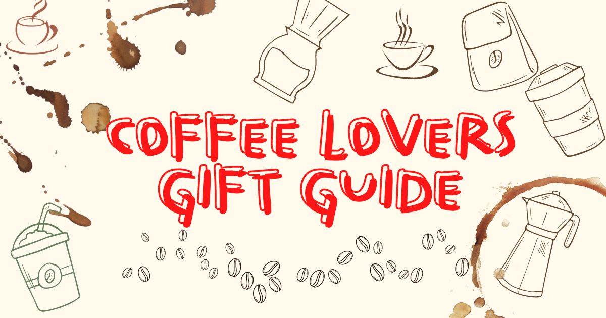 collage image saying coffee lovers gift guide