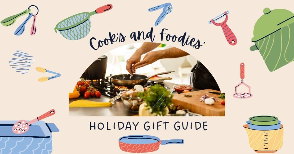 collage image for foodies gift guide