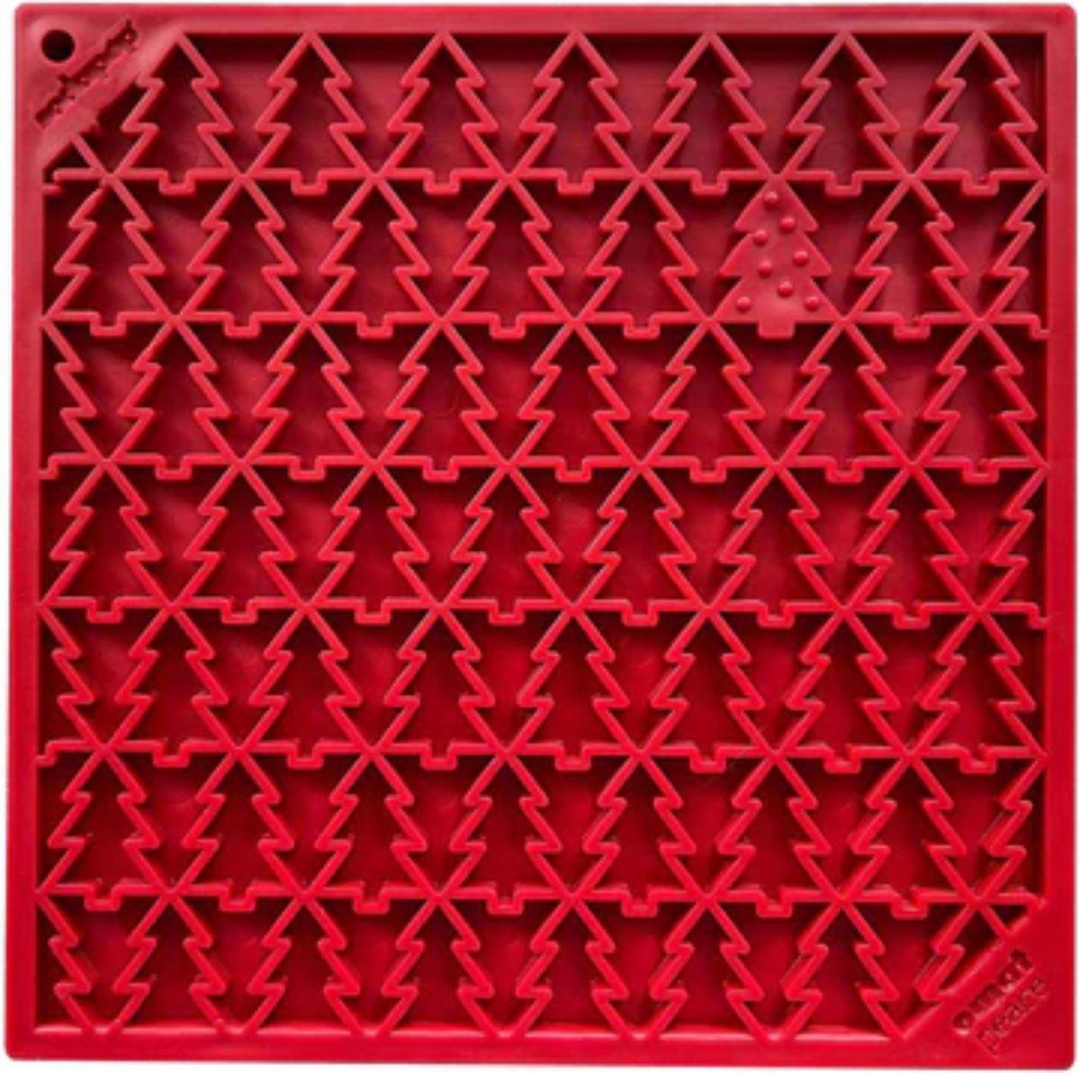 red christmas tree enrichment pad