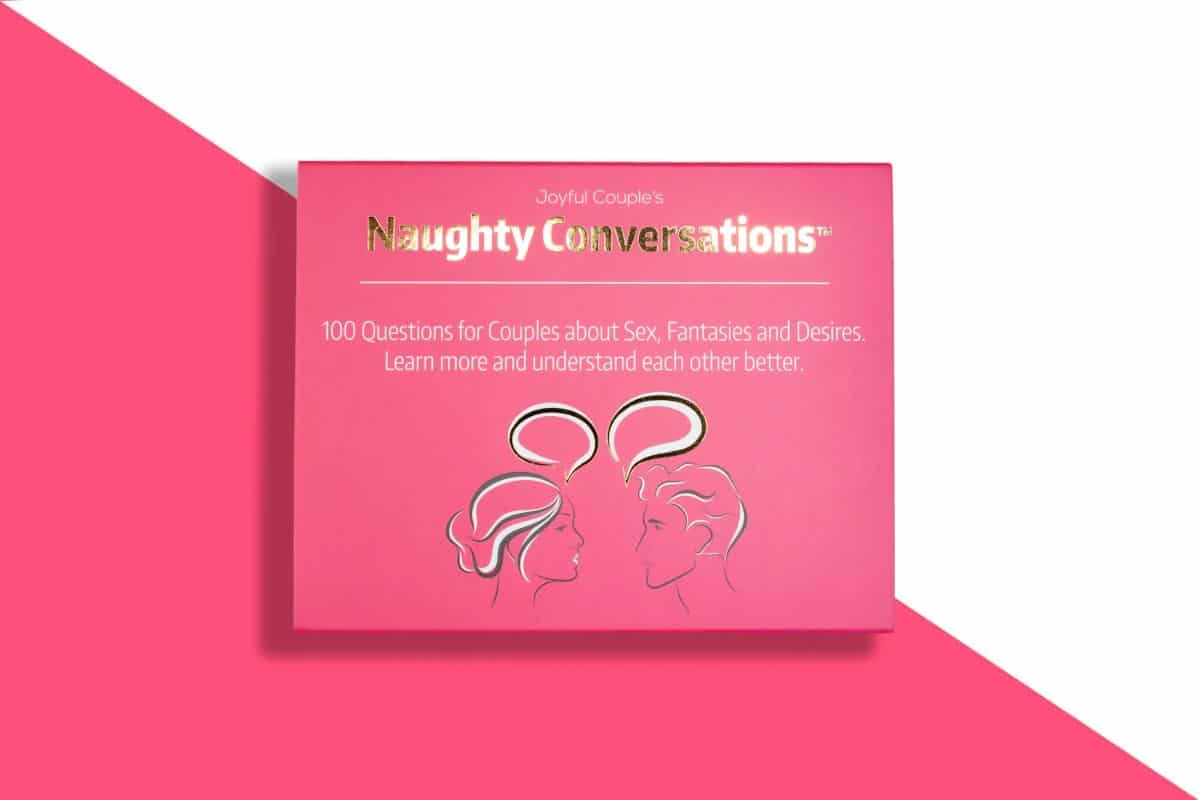 pink packaging on conversation cards